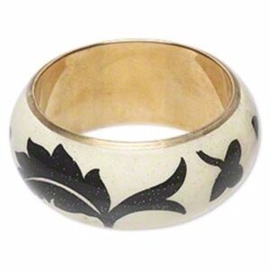 White India Lotus Flower Statement Bracelet